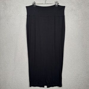 Eileen Fisher Skirt Women M Stretch Viscose Pencil Skirt Minimalist Quiet Luxury